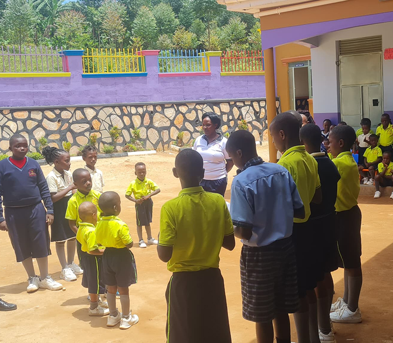 Students performing in a Music, Dance, and Drama event at BoldStars Junior School.