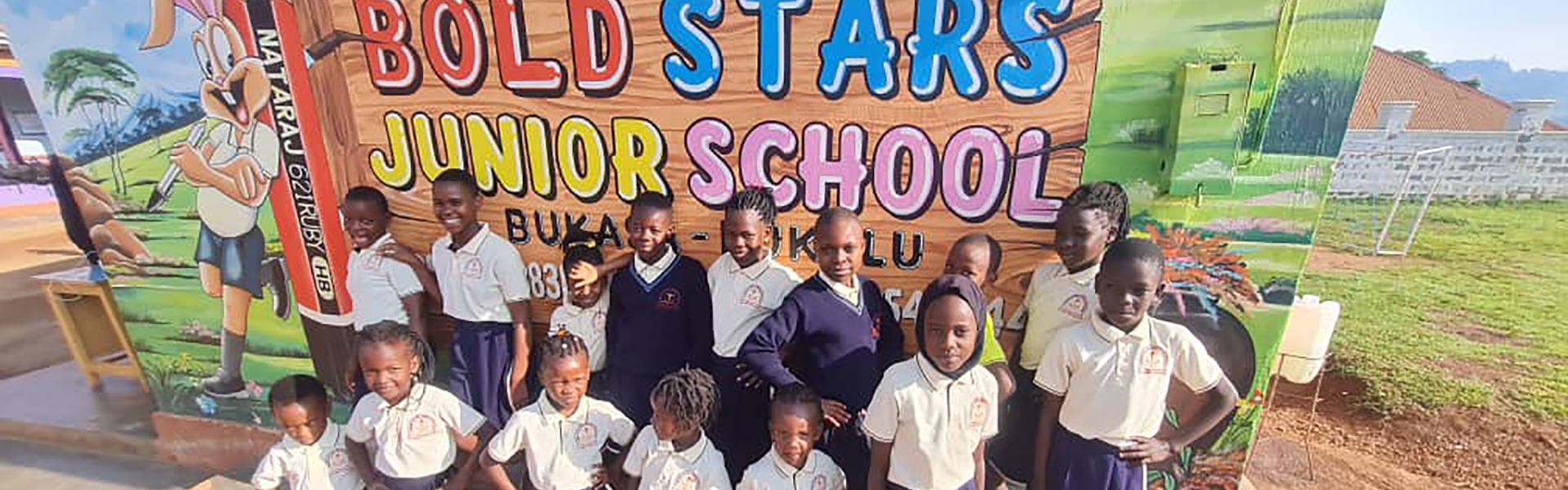 A welcoming view of BoldStars Junior School campus, showcasing a vibrant and engaging learning environment.